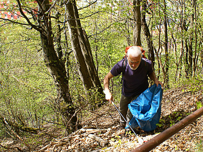 2023 - Aufräumungsarbeiten an der Ottilienkapelle, dem Ottilienstein
              und der Zustiegswege